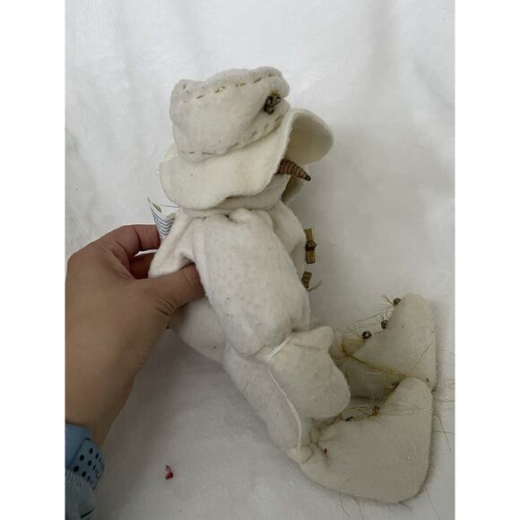 Christmas Snowman Bendable Scarf Cream 14" Plush ⛄️🧣 🎄 - Picture 11 of 13